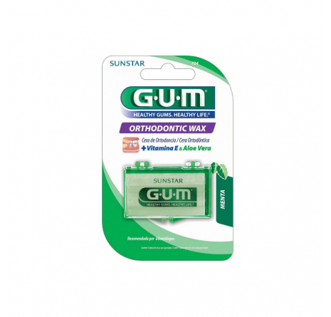 GUM ORTHO WAX MENTA 5 BARRA CERA ORT