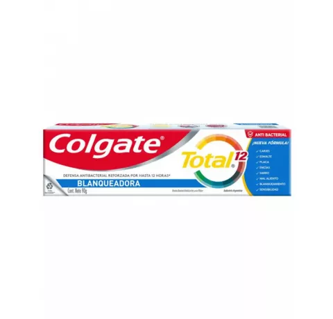 COLGATE TOTAL 12 BLANQUEADORA 90GR DEN