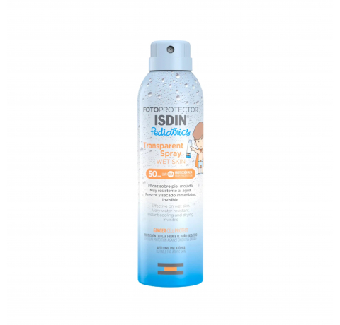 FOTOPROTEC ISDIN PED F50 WET SKIN TRANS SPRX250ML           