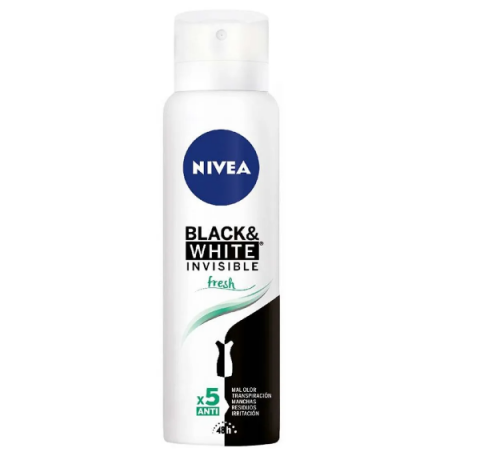 NIVEA B&W INVISIBLE FRESH ANTITR AER X 150 ML               