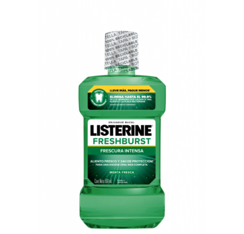 LISTERINE FRESHBURST FRE INT ENJ BUC X 500ML                