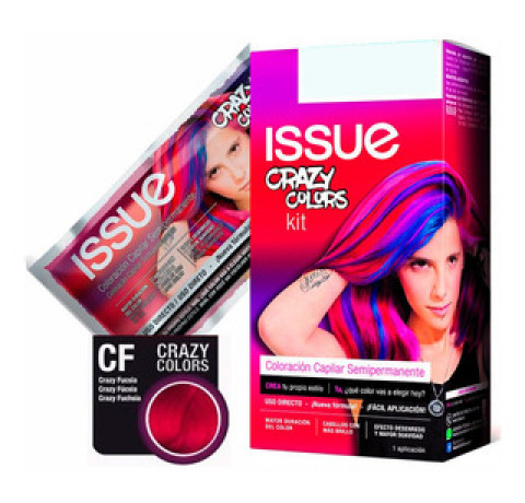 ISSUE CRAZY COLORS FUCSIA SOBRE 47G MAT