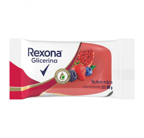 REXONA JAB GLICERINA FRUTOS ROJOS X 90GR